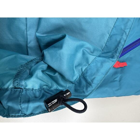 Vintage Sierra Designs Anorak Jacket M Teal Purple 90s Pullover Hooded - Picture 8 of 14